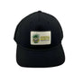 Black/Black Rope Sq Patch Hat