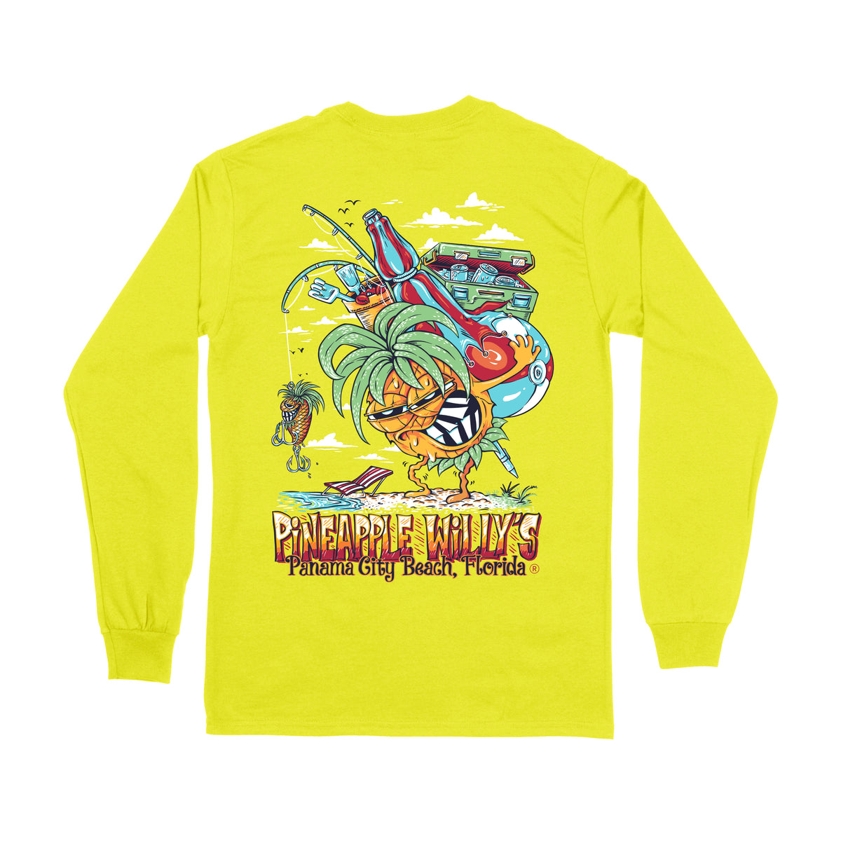 Neon Yellow Struggle Bus Longsleeve – Pineapple Willy's Gift Shop