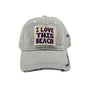 Grey/Purple I Love This Beach Hat