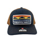 Navy and Caramel Pier Patch