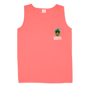Neon Red Orange Vinny Tank Top