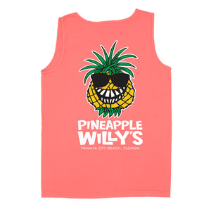 Neon Red Orange Vinny Tank Top