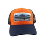 Orange & Blue Mesh Pier Patch Hat
