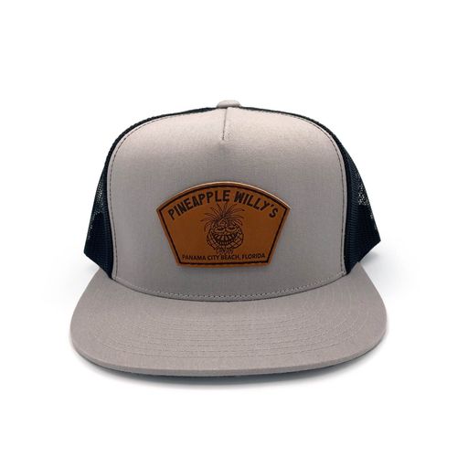 Flatbill Leather Trucker Hat